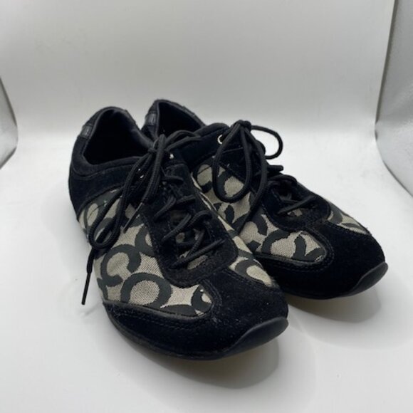 Coach Shoes - EUC Coach Suede And Canvas Sneakers